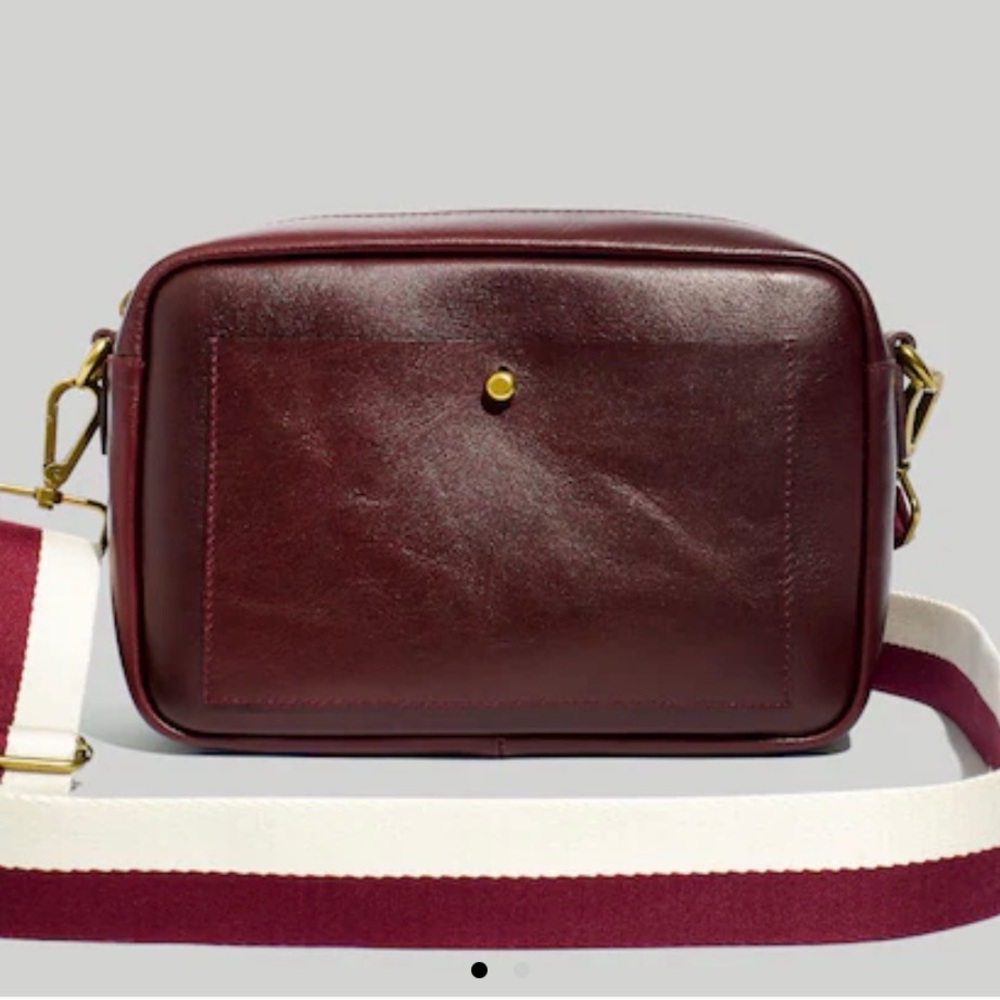 Madewell Large Transport Camera Crossbody Bag - Dark Cabernet